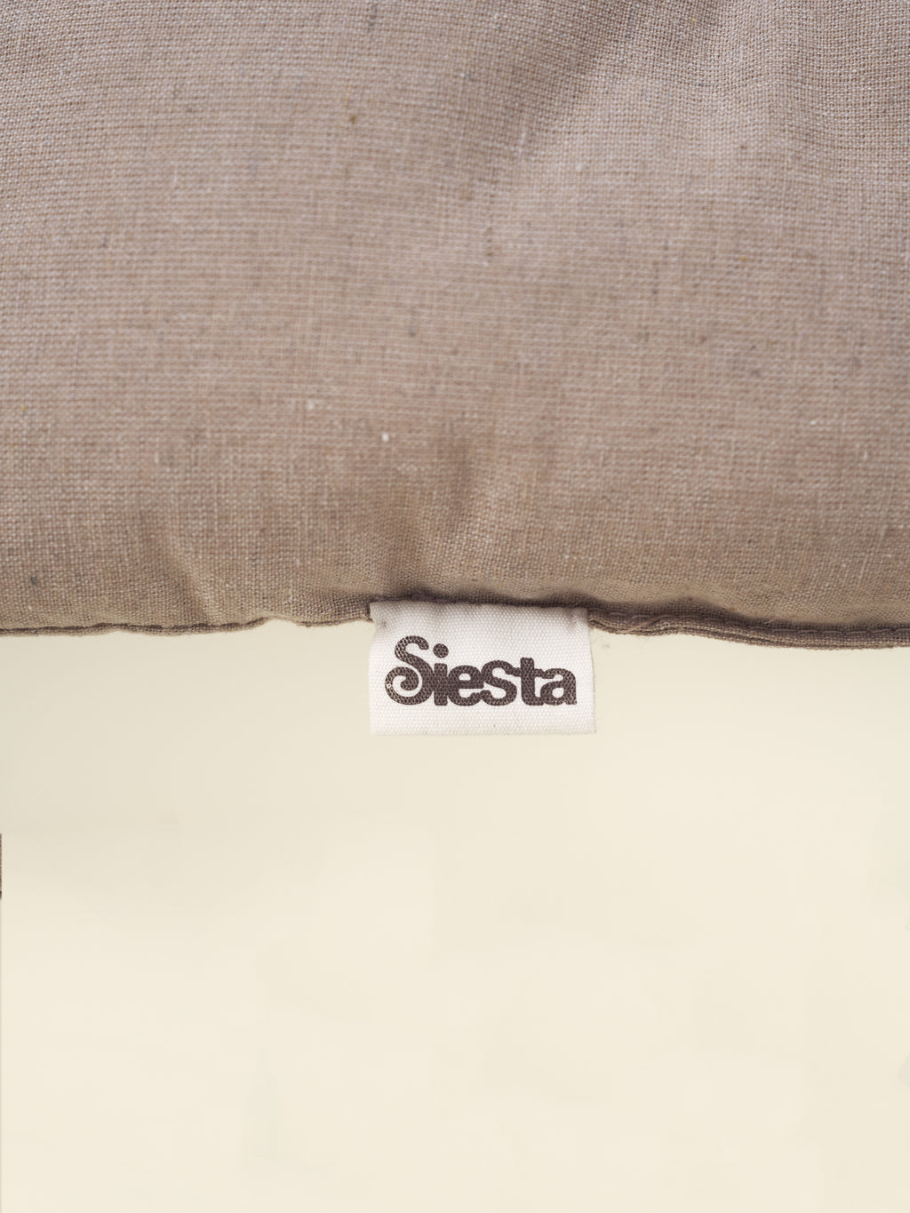 Beige Cotton Linen Dog Cushion Bed - Nido