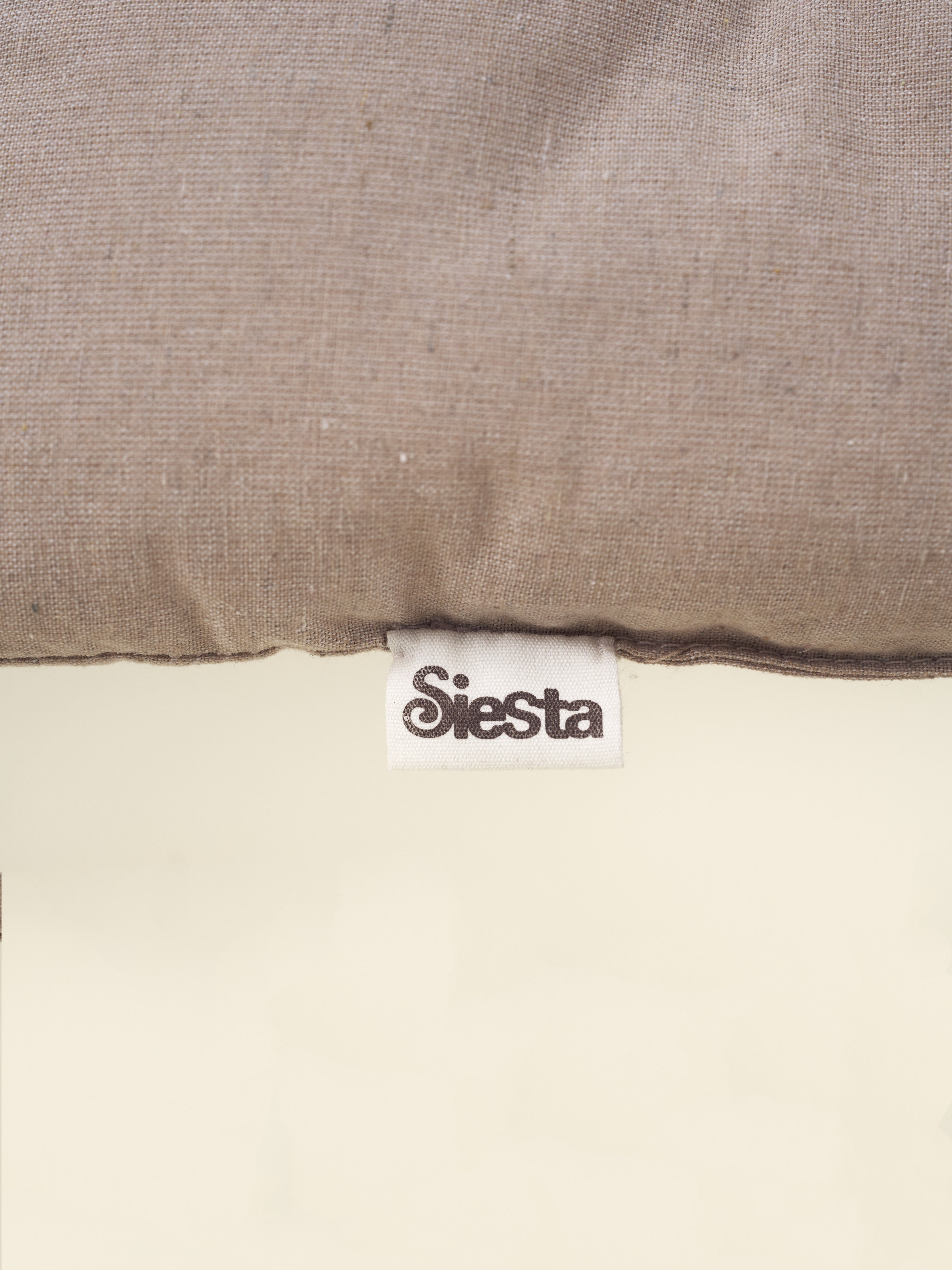 Beige Cotton Linen Dog Cushion Bed - Nido