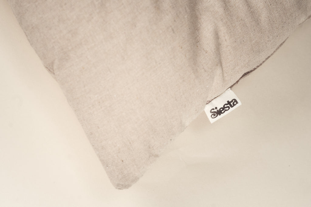 Beige Cotton Linen Dog Cushion Bed - Nido