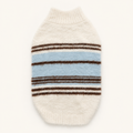 Siesta Dog Sweater in White, front view