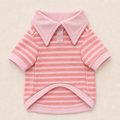 Siesta Striped Polo Shirt — Gelato, front view
